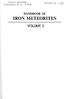 PACIFIC REGIONAL. RECEIVED JUL l PLAN ETARY DATA CENTER HANDBOOK OF IRON METEORITES VOLUME 2