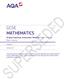 Practice Papers Set 1 Teacher Booklet GCSE MATHEMATICS. Original Specimen Assessment Materials Paper 1 Higher Mark Scheme 8300/1H. Version 3.