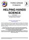 HELPING HANDS SCIENCE Joint project Fremont Unified School District and Math Science Nucleus