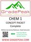 CHEM 1 CONCEPT PACKET Complete