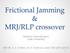 Frictional Jamming & MRJ/RLP crossover