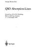 Georges Meylan (Ed.) QSO Absorption Lines. Proceedings of the ESO Workshop Held at Garching, Germany, November 1994.