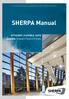 THE LEADING TECHNOLOGY IN STANDARDIZED TIMBER CONNECTION SYSTEMS. SHERPA Manual. SHERPA Connection Systems