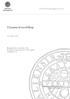 Dynamical modelling. Sander Cox. U.U.D.M. Project Report 2015:33. Department of Mathematics Uppsala University