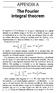 APPENDIX A. The Fourier integral theorem