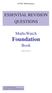 ESSENTIAL REVISION QUESTIONS. MathsWatch Foundation. Book