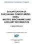 EXTRAPOLATION OF PURCHASING POWER PARITIES USING MULTIPLE BENCHMARKS AND AUXILIARY INFORMATION