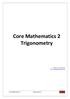 Core Mathematics 2 Trigonometry