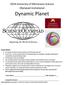 2018 University of Minnesota Science Olympiad Invitational. Dynamic Planet