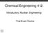 Chemical Engineering 412