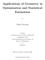 Applications of Geometry in Optimization and Statistical Estimation
