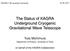 The Status of KAGRA Underground Cryogenic Gravitational Wave Telescope