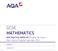 GCSE MATHEMATICS. Practice Papers Set 1 Teacher Booklet. NEW PRACTICE PAPER SET 1 Higher Tier Paper 3 Mark Scheme (Published September 2015) 8300/3H