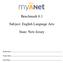 Benchmark 6.1. Subject: English Language Arts. State: New Jersey