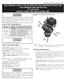MOTORIZED 3-WAY VALVE APPLICATION INSTRUCTIONS FOR LOW TEMPERATURE PROTECTION KIT MODELS PB AND CF/CH