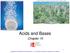 Acids and Bases. Chapter 15. Copyright The McGraw-Hill Companies, Inc. Permission required for reproduction or display.