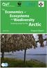 The. Economics. of Ecosystems andbiodiversity. Arctic. Scoping study for the. Progress Report. April Photo: Erik & Hanna/Shutterstock.
