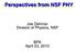 Perspectives from NSF PHY
