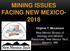 MINING ISSUES FACING NEW MEXICO Virginia T. McLemore New Mexico Bureau of Geology and Mineral Resources, New Mexico Tech, Socorro, NM