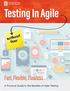 Testing In Agile. Fast, Flexible, Flawless. without fear. A Practical Guide to the Benefits of Agile Testing.