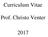 Curriculum Vitae. Prof. Christo Venter