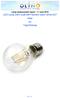 Lamp measurement report - 11 June 2016 LED Lamp 230V bulb 6W Filament warm white E27 clear by TopLEDshop