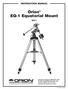 Orion EQ-1 Equatorial Mount