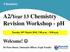 A2/Year 13 Chemistry Revision Workshop - ph