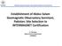 Establishment of Abdus Salam Geomagnetic Observatory Sonmiani, Pakistan: Site Selection to INTERMAGNET Certification
