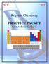 Regents Chemistry PRACTICE PACKET