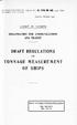 DRAFT REGULATIONS TONNAGE MEASUREMENT OF SHIPS ORGANISATION FOR COMMUNICATIONS AND TRANSIT LEAGUE OF NATIONS