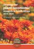 plant taxonomic research in South Africa