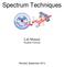 Spectrum Techniques. Lab Manual Student Version