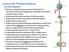 Lecture 25: Protein Synthesis Key learning goals: Be able to explain the main stuctural features of ribosomes, and know (roughly) how many DNA and