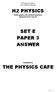 H2 PHYSICS SET E PAPER 3 ANSWER