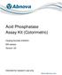 Acid Phosphatase Assay Kit (Colorimetric)