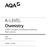 A-LEVEL Chemistry. 7405/1 Inorganic and Physical Chemistry Mark scheme June Version: 1.0 Final