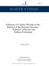 MASTER'S THESIS. Influence of Carbon Dioxide on the Kinetics of the Reaction between Sodium Carbonate and Sodium Trititanate.