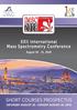 Italian Chemical Society. Division of Mass Spectrometry SHORT COURSES PROSPECTUS