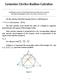 Lemoine Circles Radius Calculus