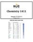 Chemistry 1411 Sample EXAM # 2 Chapters 4, & 5