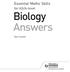 Essential Maths Skills. for AS/A-level. Biology Answers. Dan Foulder
