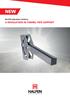 NEW. HALFEN Adjustable Cantilever A REVOLUTION IN TUNNEL PIPE SUPPORT