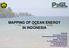 MAPPING OF OCEAN ENERGY IN INDONESIA