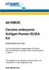 Carcino embryonic Antigen Human ELISA Kit