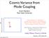 Cosmic Variance from Mode Coupling