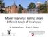 Model Invariance Testing Under Different Levels of Invariance. W. Holmes Finch Brian F. French