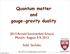 Quantum matter and gauge-gravity duality