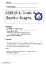 GCSE (9-1) Grade 4. Scatter Graphs