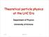 Theoretical particle physics at the LHC Era